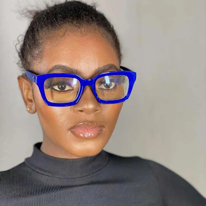 إطار نظارات مربعة جديدة مرآة مسطحة New Square Glasses Frame Flat Mirro