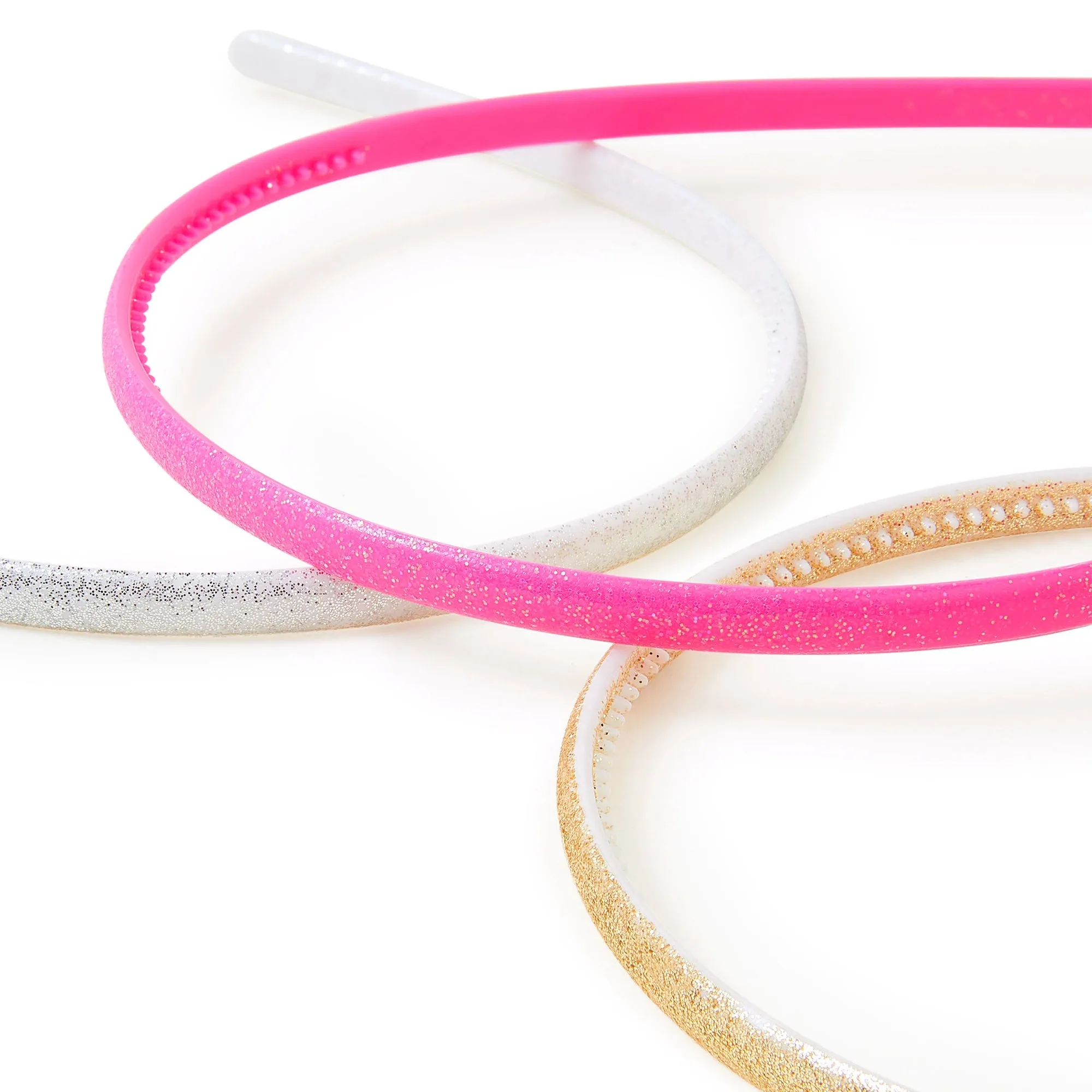 Accessorize London Girl's Set Of 3 Rec Skinny Alice Hair Bands