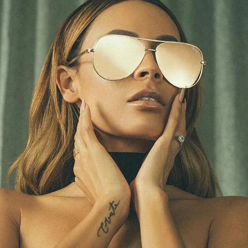 Aviation Sunglasses with Mirrored Coating for Driving