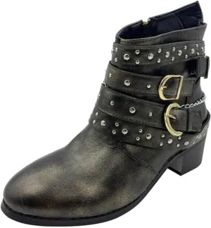 Black Cowboy Boots for Women Ankle Womens Lace Up Booties Ankle Boots for Women Dressy Wedge Bootie for Women Wide Width Slip On Soft Sole Pump Closed Toe Stacked Heel
