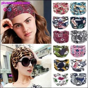Bohemian Wide Cotton Stretch Headbands Women Headwrap Turban