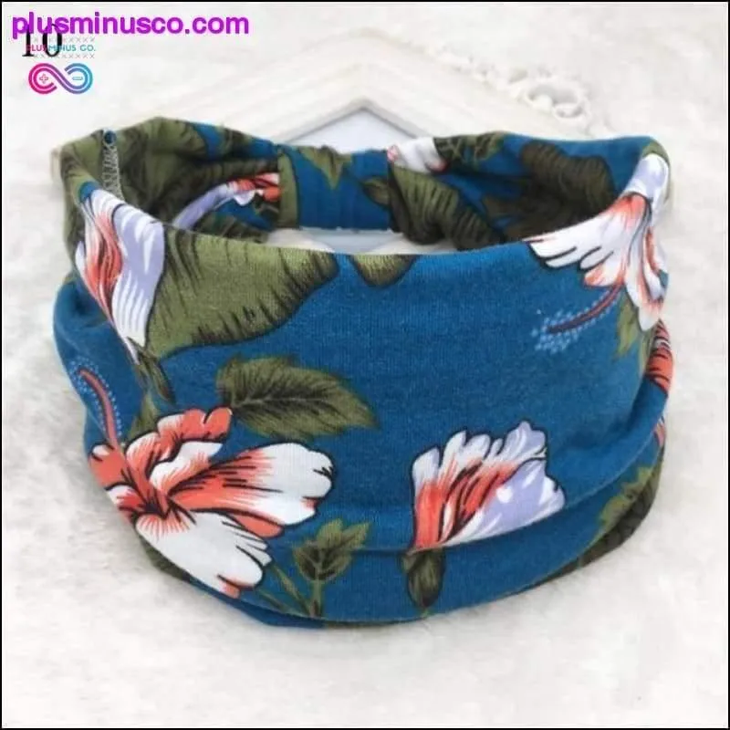 Bohemian Wide Cotton Stretch Headbands Women Headwrap Turban