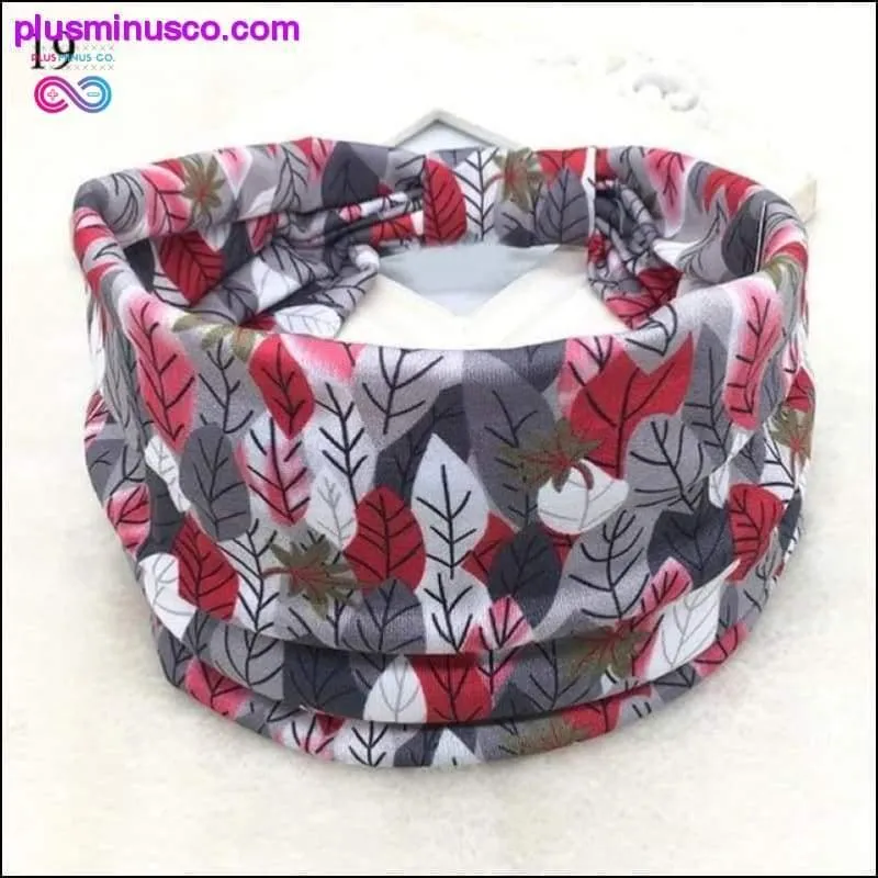 Bohemian Wide Cotton Stretch Headbands Women Headwrap Turban