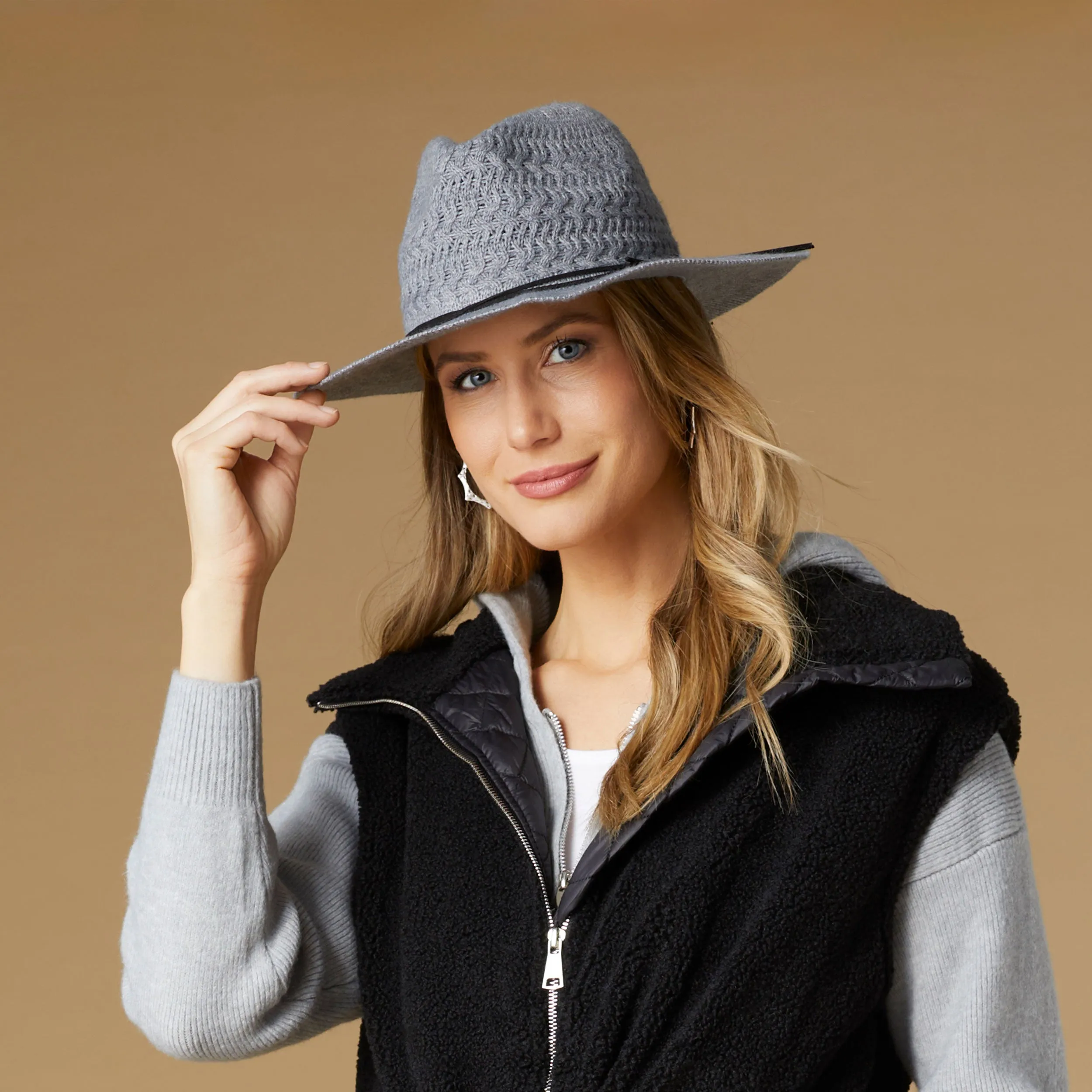 Cable Ranch Hat with Belt