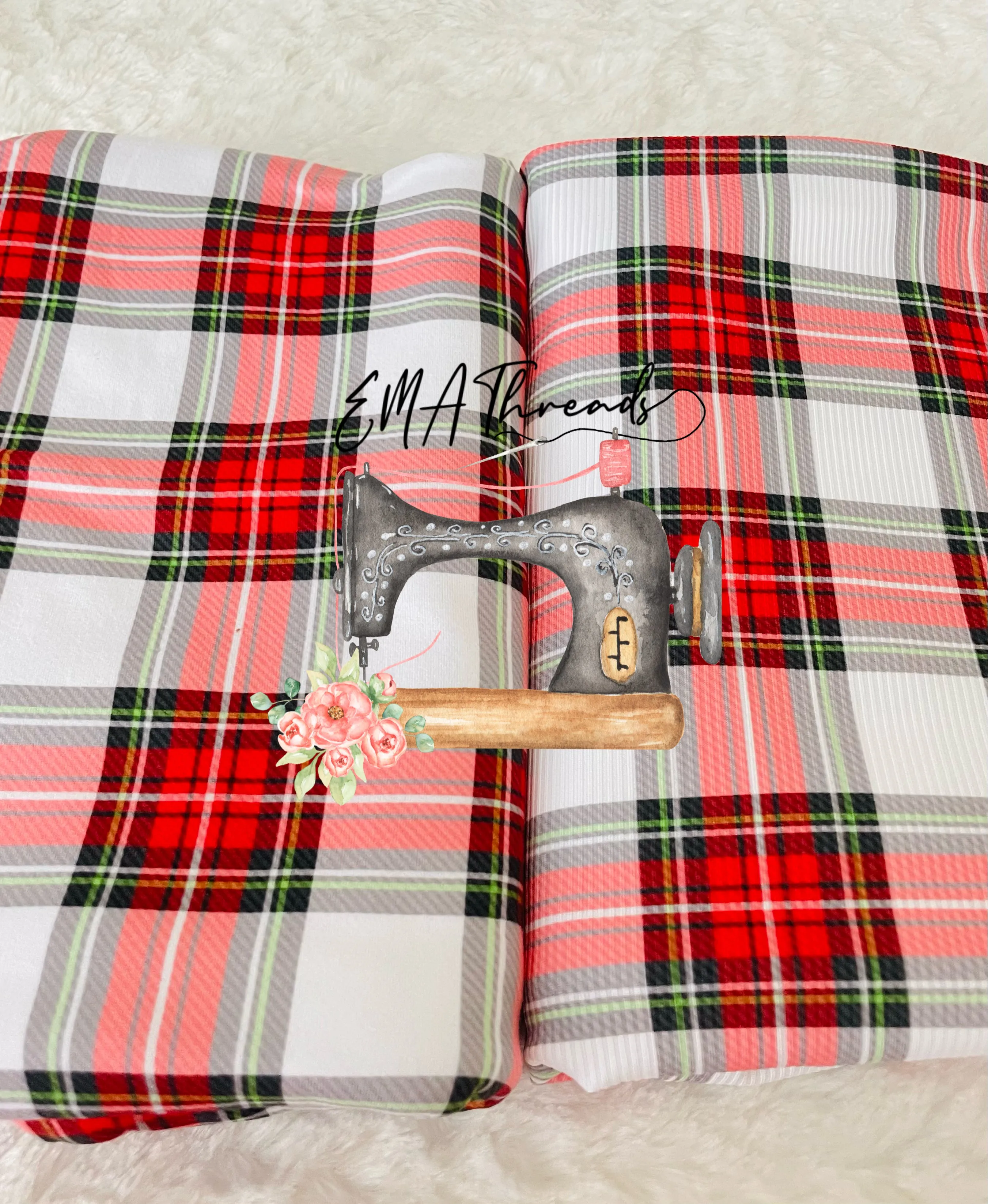 Christmas plaid hard Knot headband