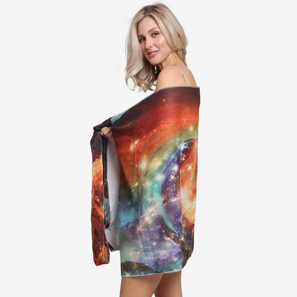 iLLASPARKZ Galaxy Print Beach Towel and Tote Bag