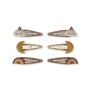 Konges Slojd 3 Pack Hair Clips - Rainbow