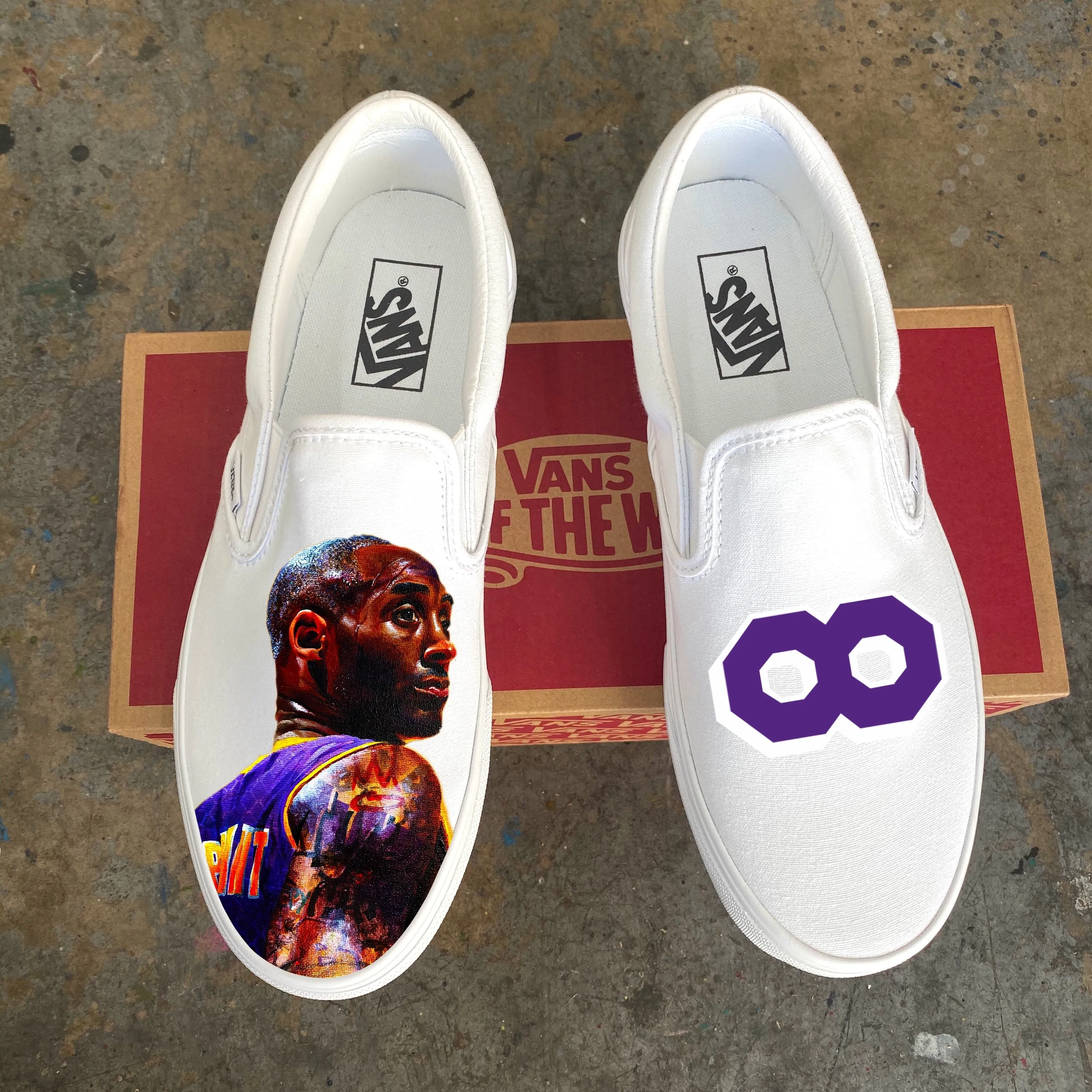 Mamba Mentality Slip Ons White
