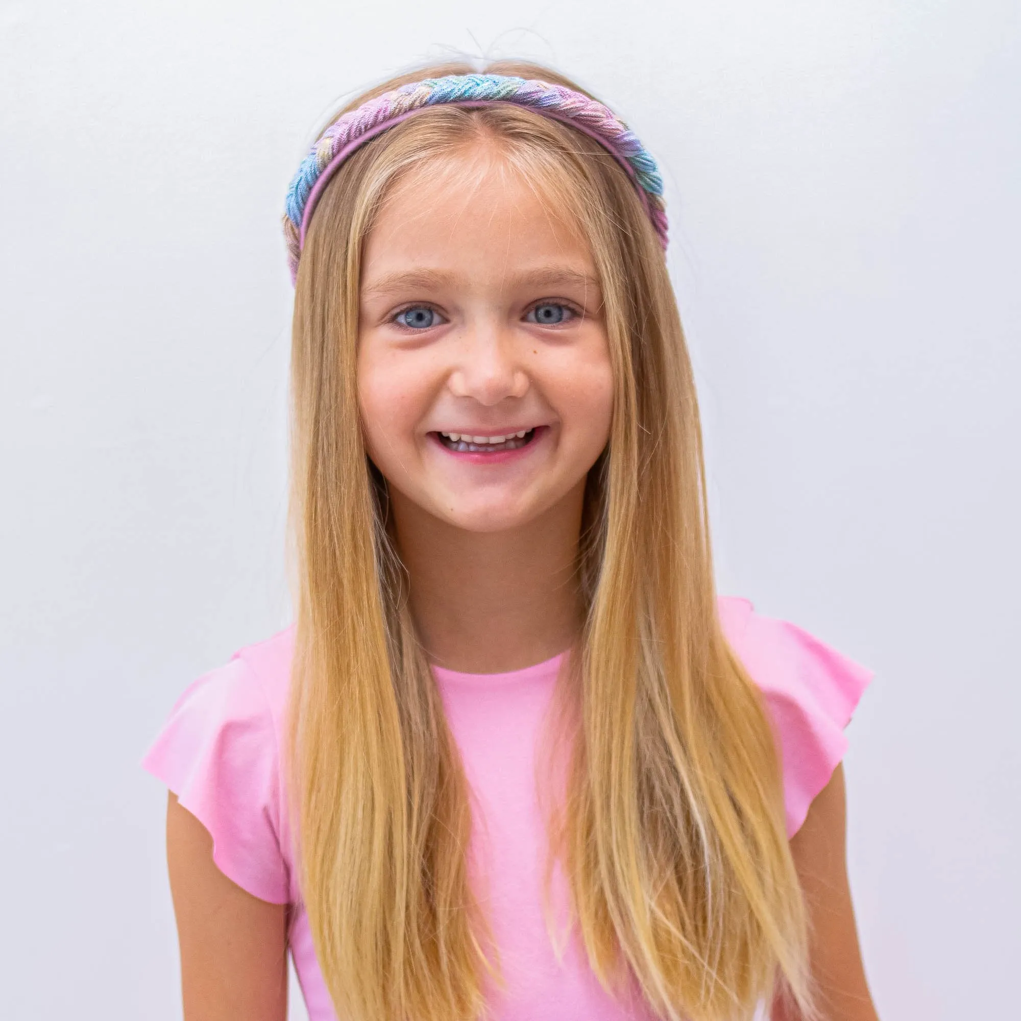 Metallic Mermaid Braided Hard Headbands - 2 Pack