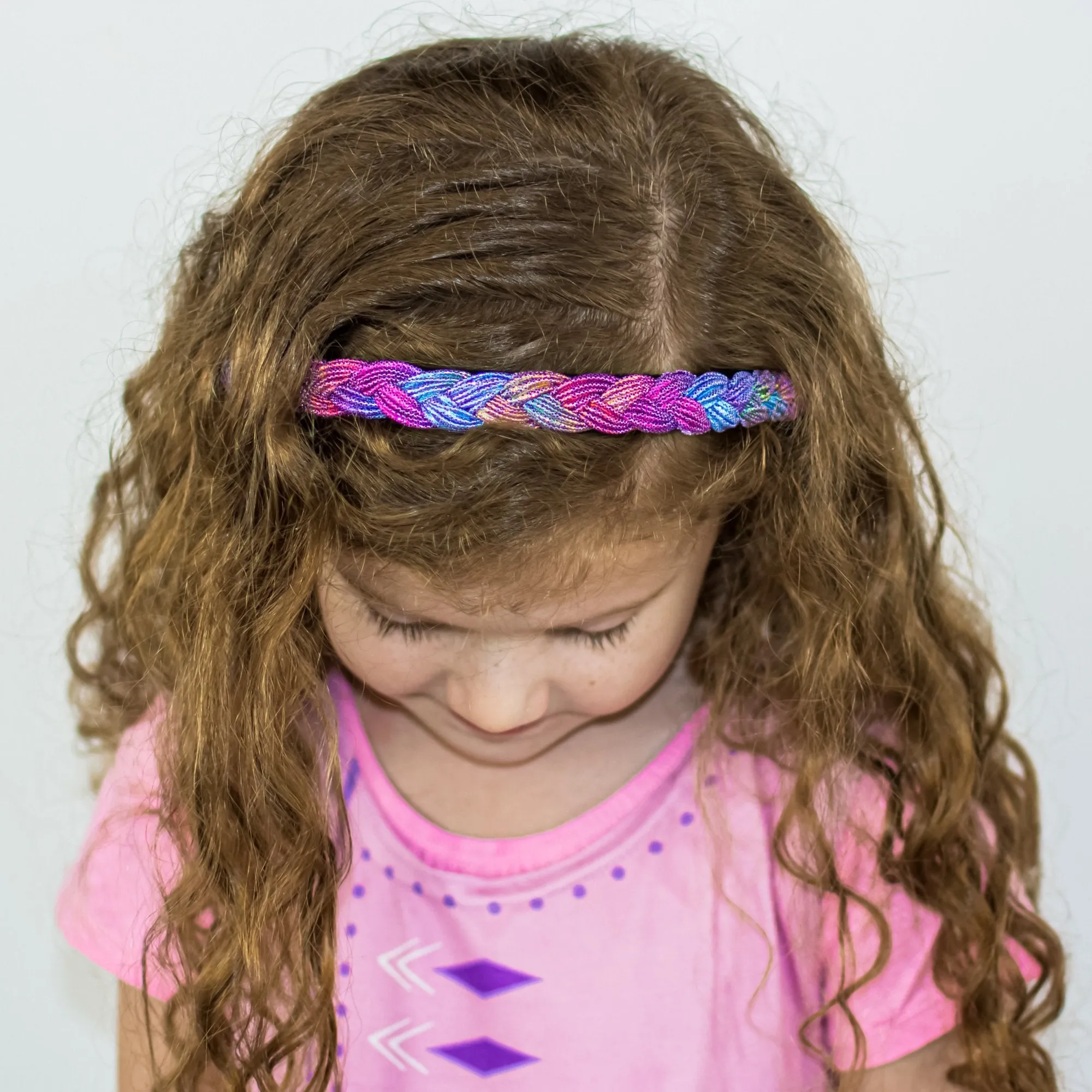 Metallic Mermaid Braided Hard Headbands - 2 Pack