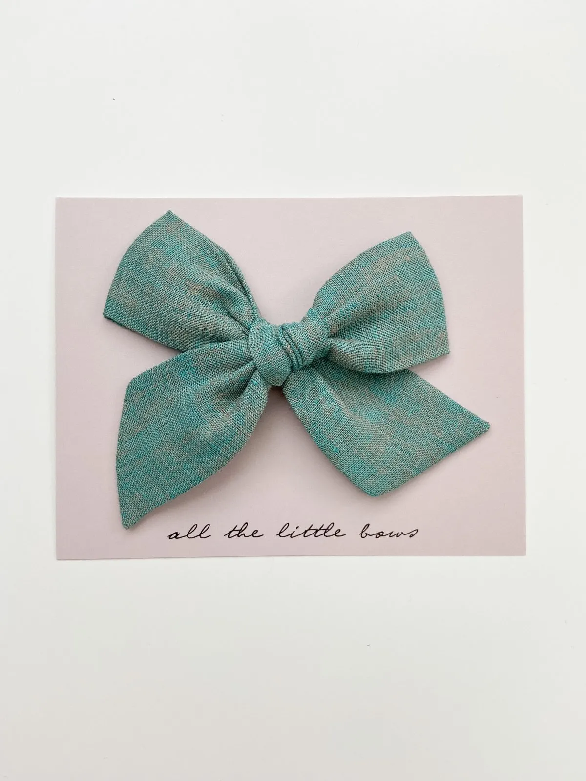 Pinwheel Bow | Copper Green - Alligator Clip