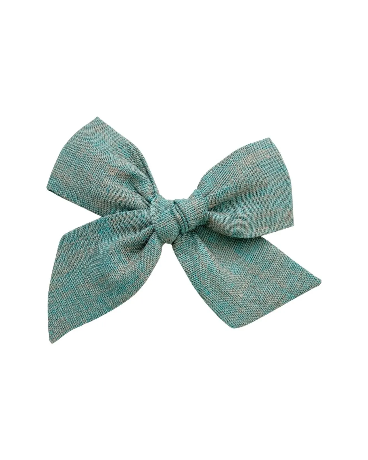 Pinwheel Bow | Copper Green - Alligator Clip