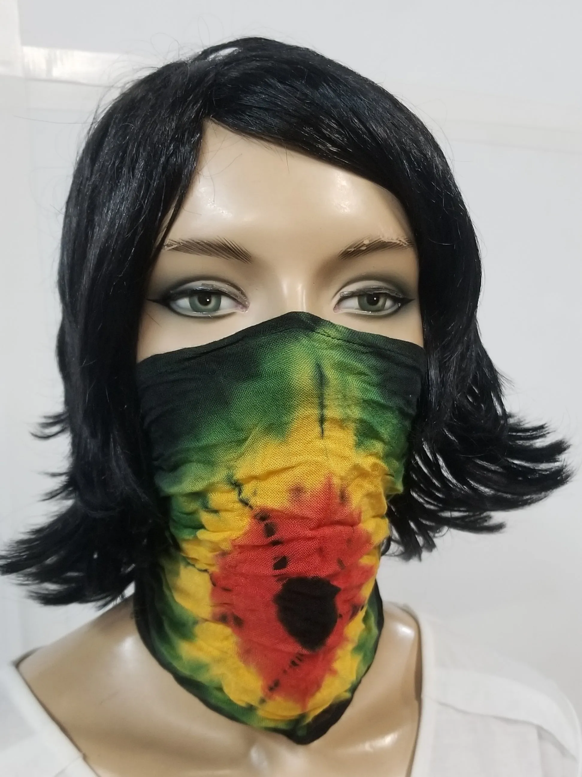 Rasta Tie-Dye Cotton Headband