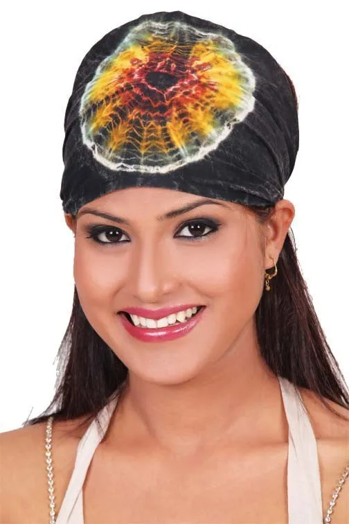 Rasta Tie-Dye Cotton Headband