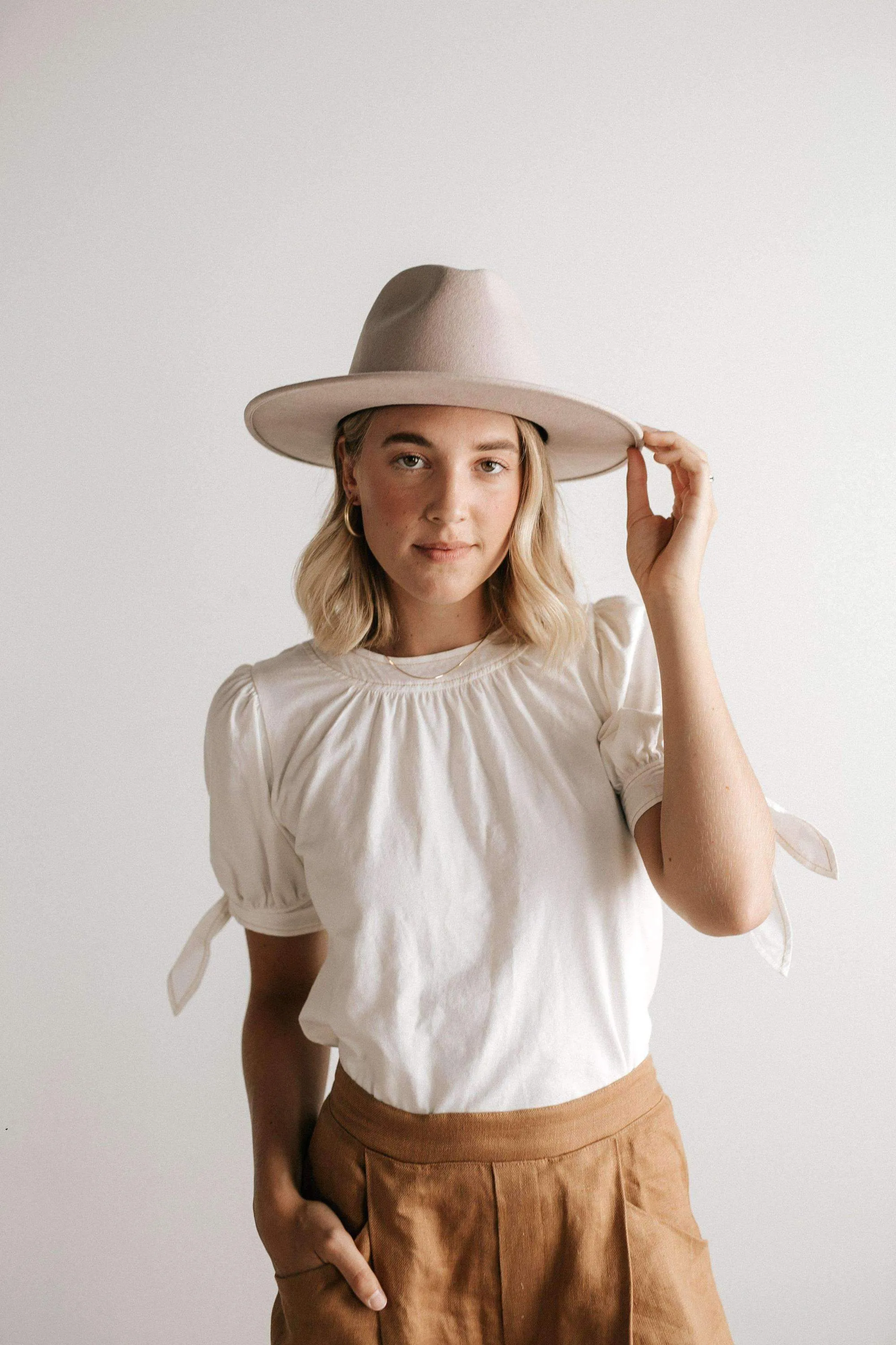Wes Flat Brim Fedora