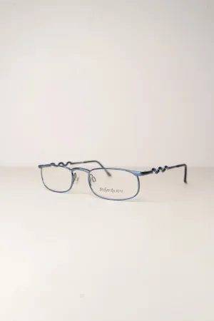 YSL Wavy Blue Glasses